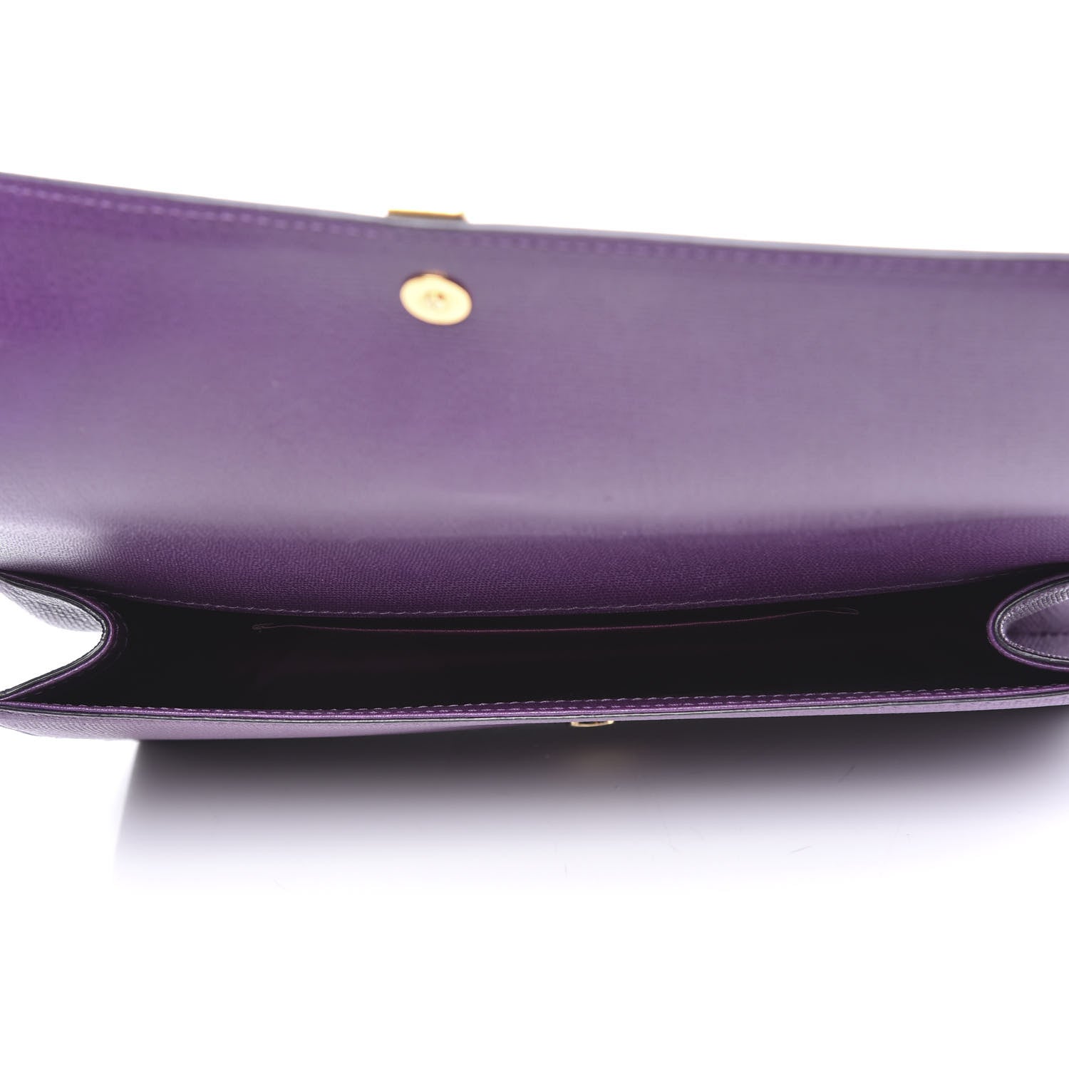 Saint Laurent Textured Calfskin Y Ligne Clutch Purple 4 of 9