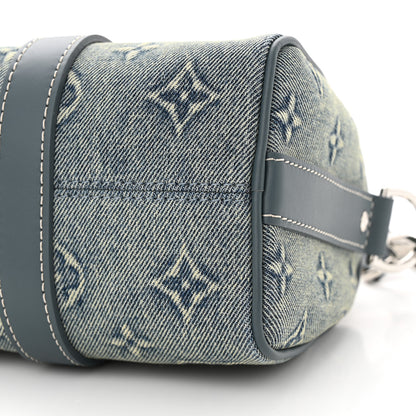 Louis Vuitton Monogram Washed Denim Keepall Bandouliere 25 9 of 10