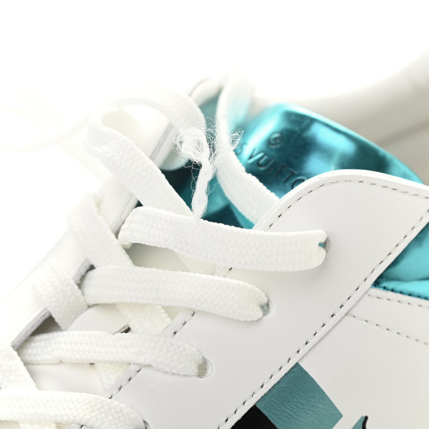 Calfskin Mens Luxembourg Sneakers 9 White Bleu