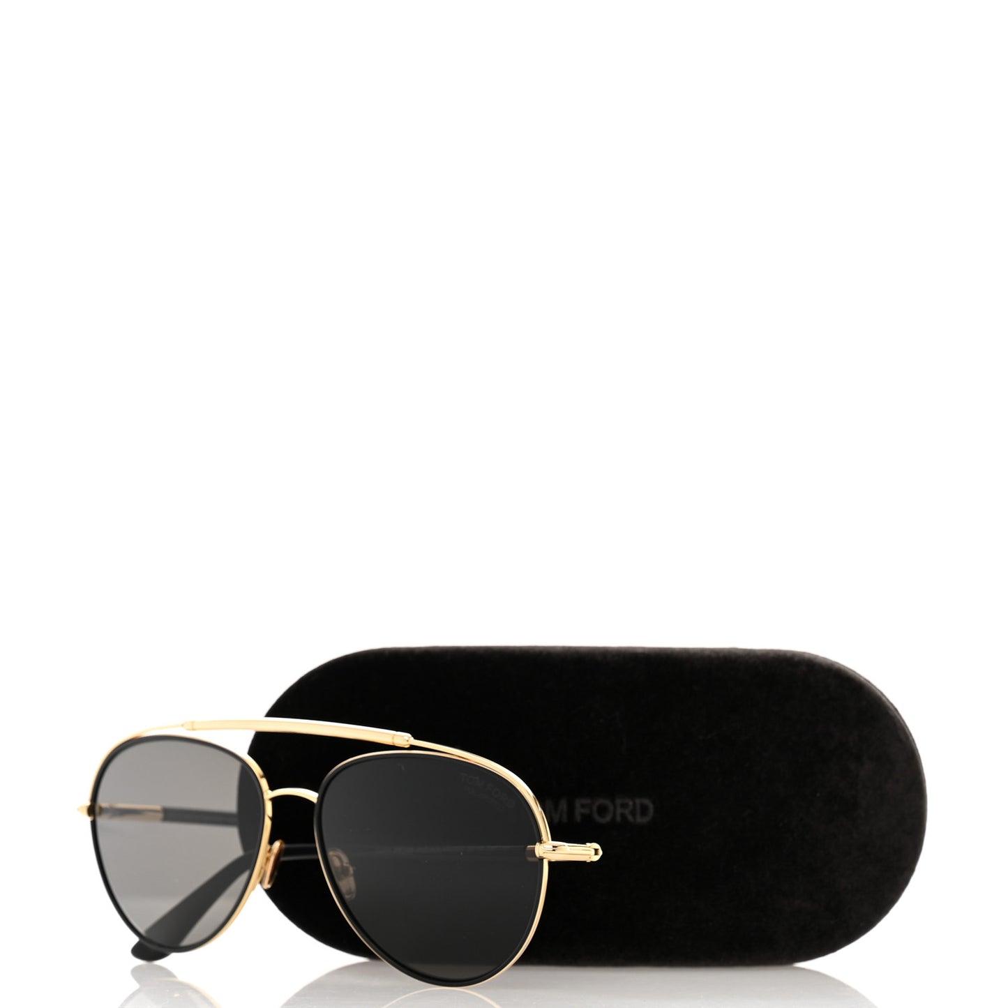 Metal Polarized Aviator Curtis TF748 Sunglasses Gold Black