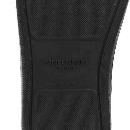 Saint Laurent Lambskin Womens Court Classic SL/39 Mid Top Sneakers 39 Black 8 of 9