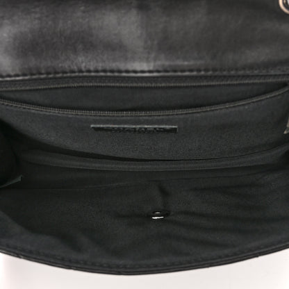 Chanel Lambskin Surpique Chevron Medium Single Flap Black 5 of 10