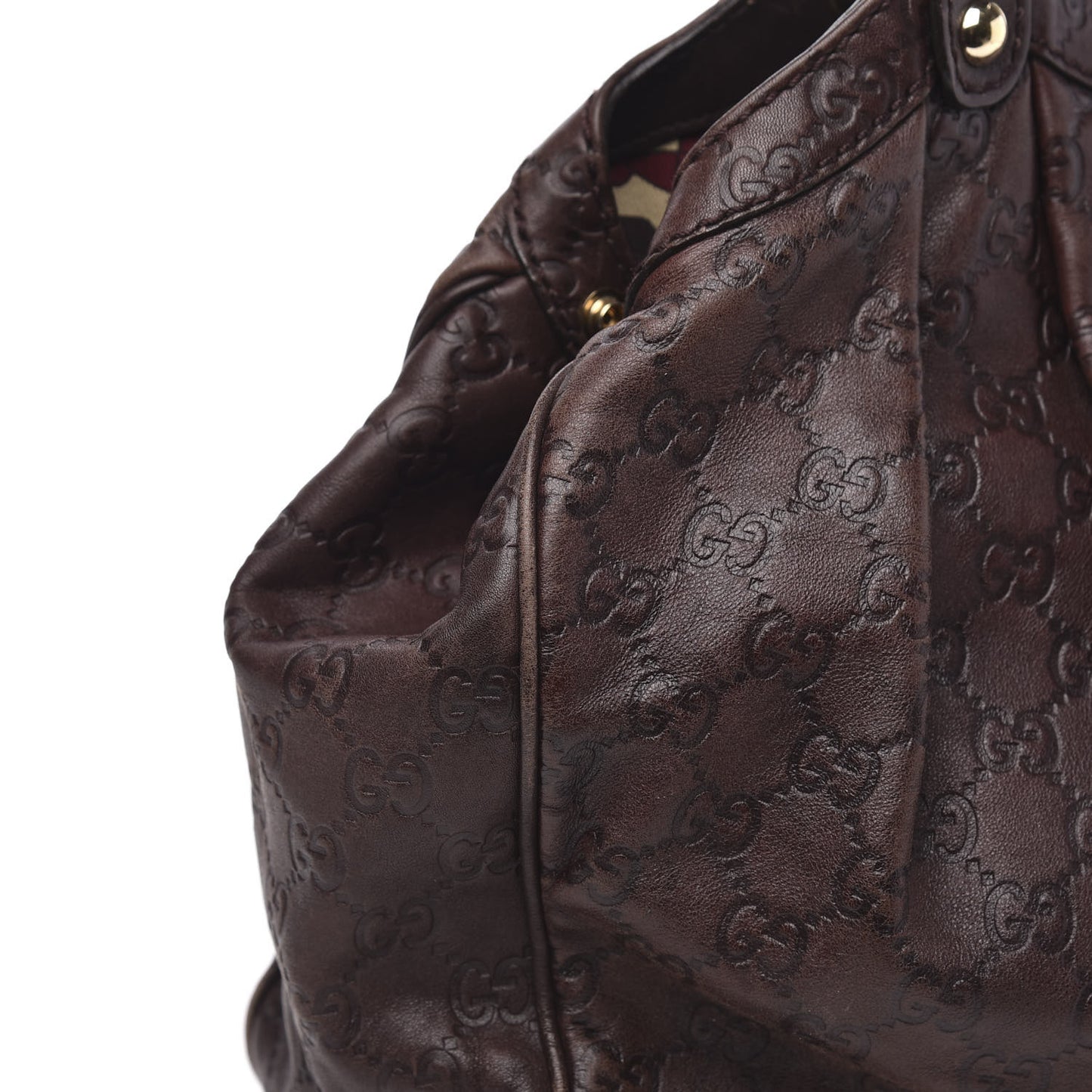 Guccissima Medium Sukey Tote Chocolate