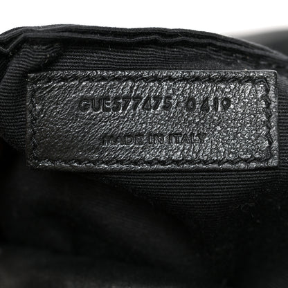 Saint Laurent Lambskin Quilted Small Loulou Puffer Monogram Chain Satchel Black 7 of 11