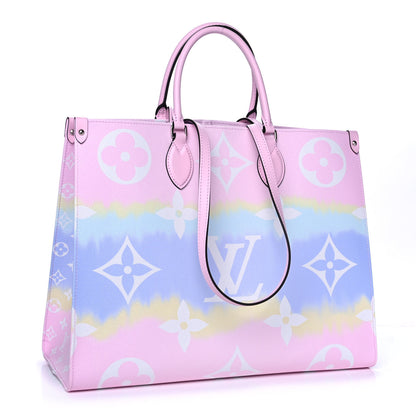 Louis Vuitton Monogram Escale Mykonos Onthego GM Pastel 2 of 12
