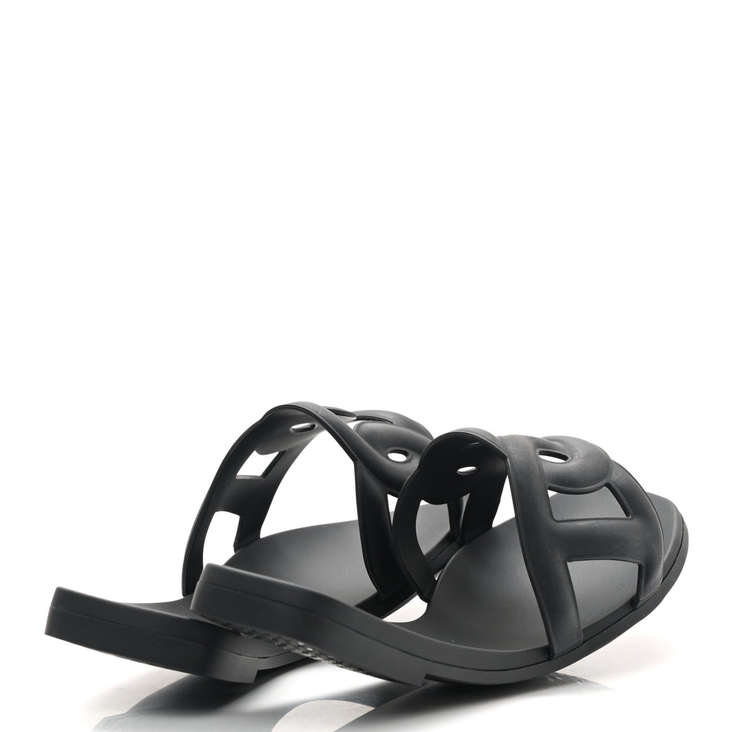 Rubber Aloha Sandals 37 Black