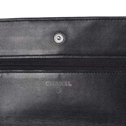 Chanel Lambskin Quilted Wallet On Chain WOC Black 6 of 8