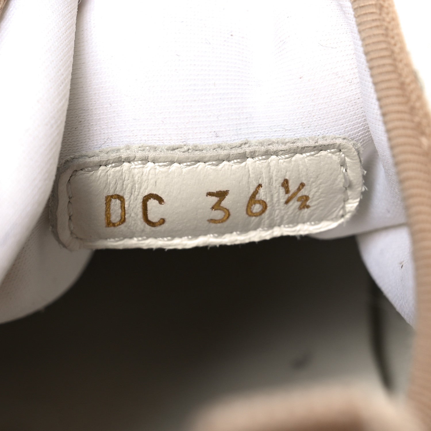 Christian Dior Neoprene Rubber Womens D-Connect Sneakers 36.5 White Beige 8 of 8