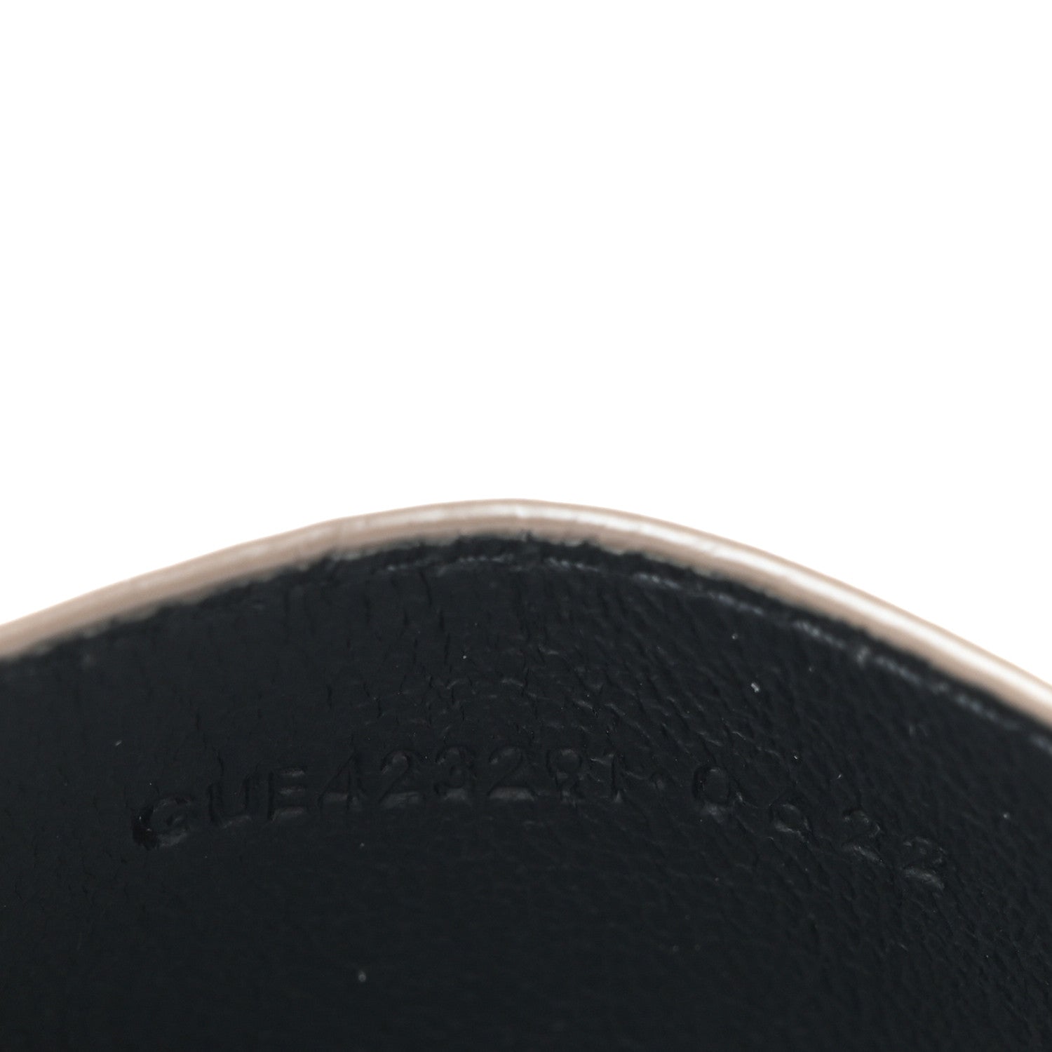 Saint Laurent Grain De Poudre Matelasse Chevron Monogram Credit Card Case Natural Dark 7 of 9