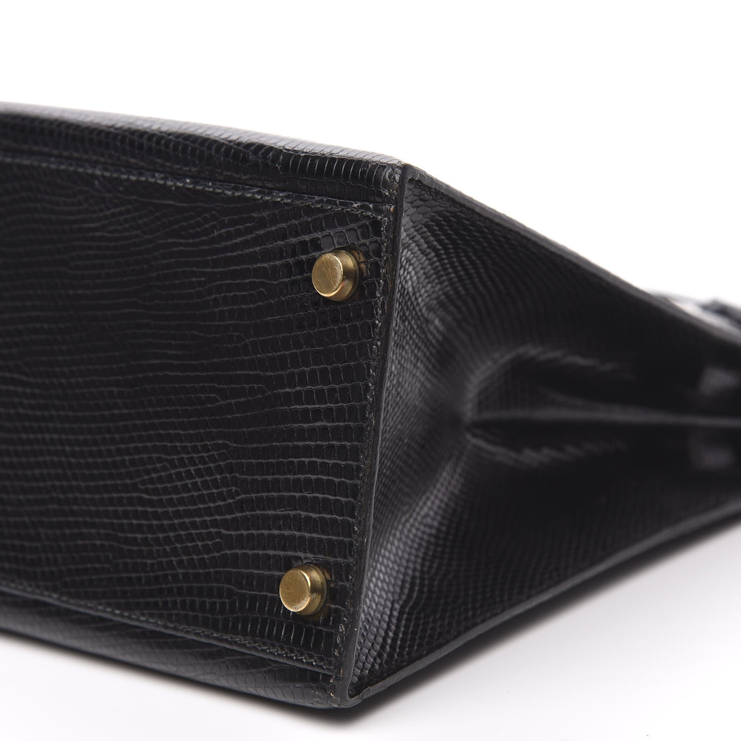 Hermes Lizard Kelly Sellier 32 Black 33 of 35