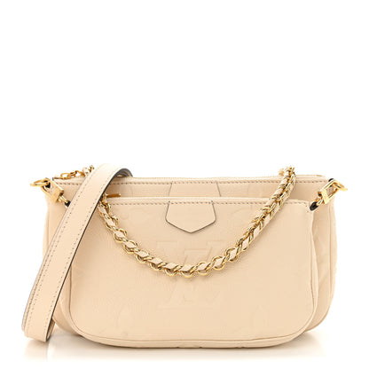 Louis Vuitton Empreinte Monogram Giant Multi Pochette Accessories Cream 1 of 10