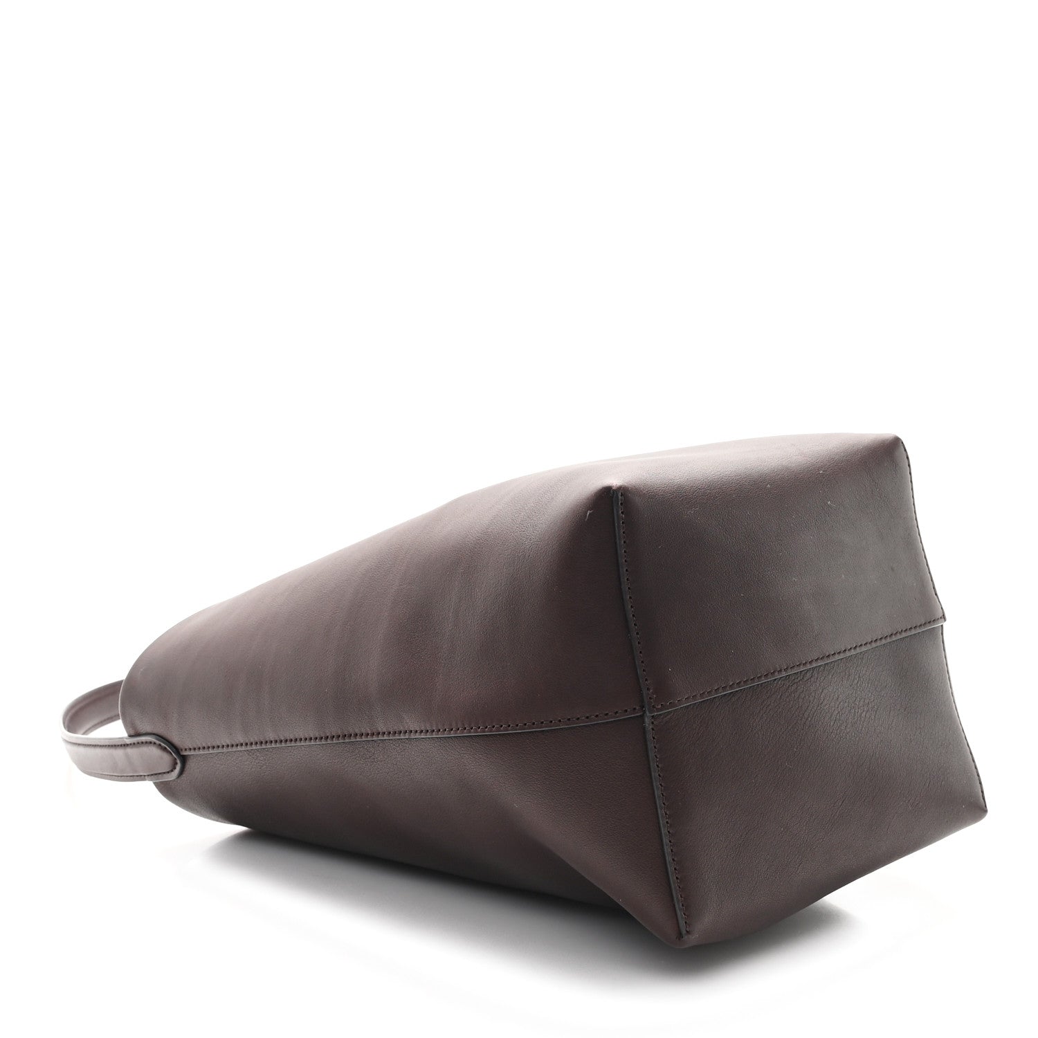 The Row Polished Saddle Calfskin Medium N/S Park Tote Chestnut 4 of 10