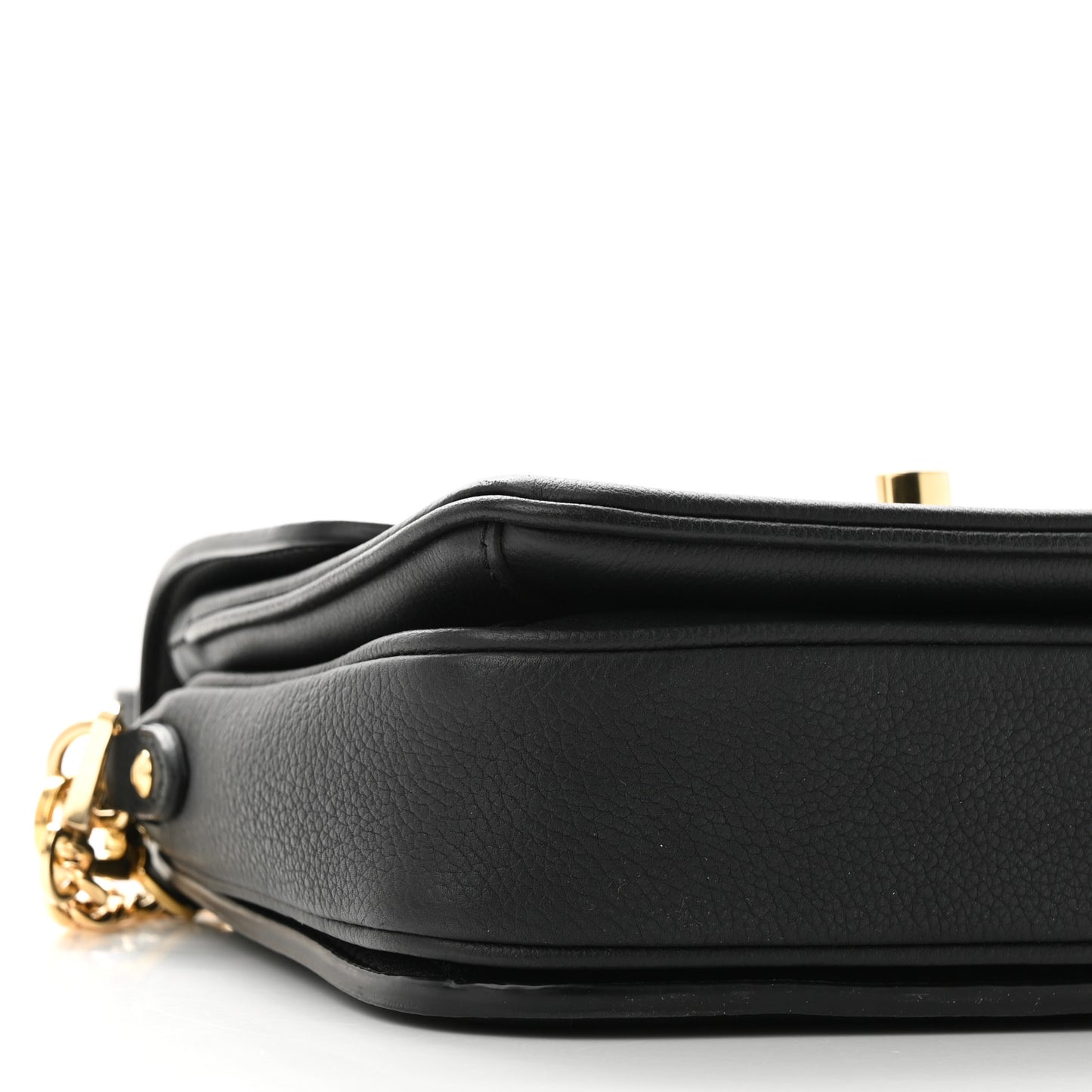 Grained Calfskin Lockme Oxford Black