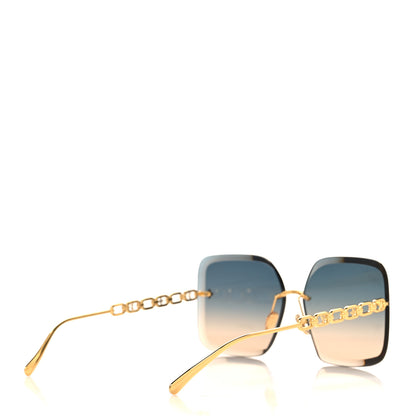 Louis Vuitton Metal LV Jewel Square Sunglasses Z1860U Gradient Blue 4 of 8