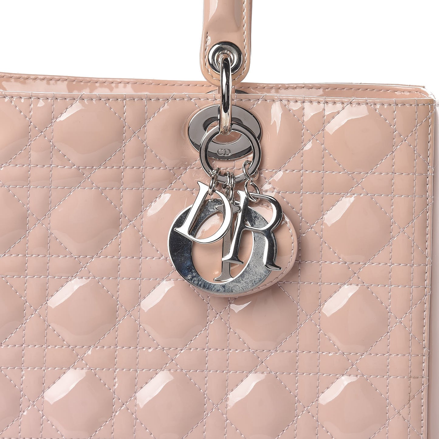 Patent Cannage Large Lady Dior Light Pink