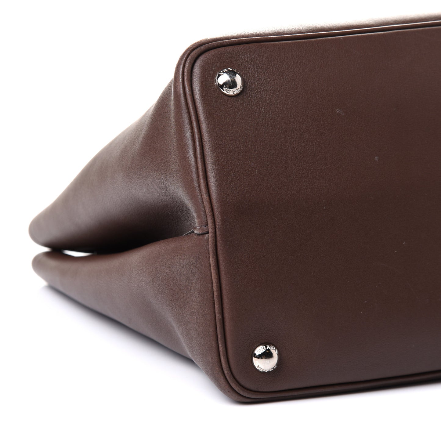 Saffiano Cuir Small Double Bag Cacao