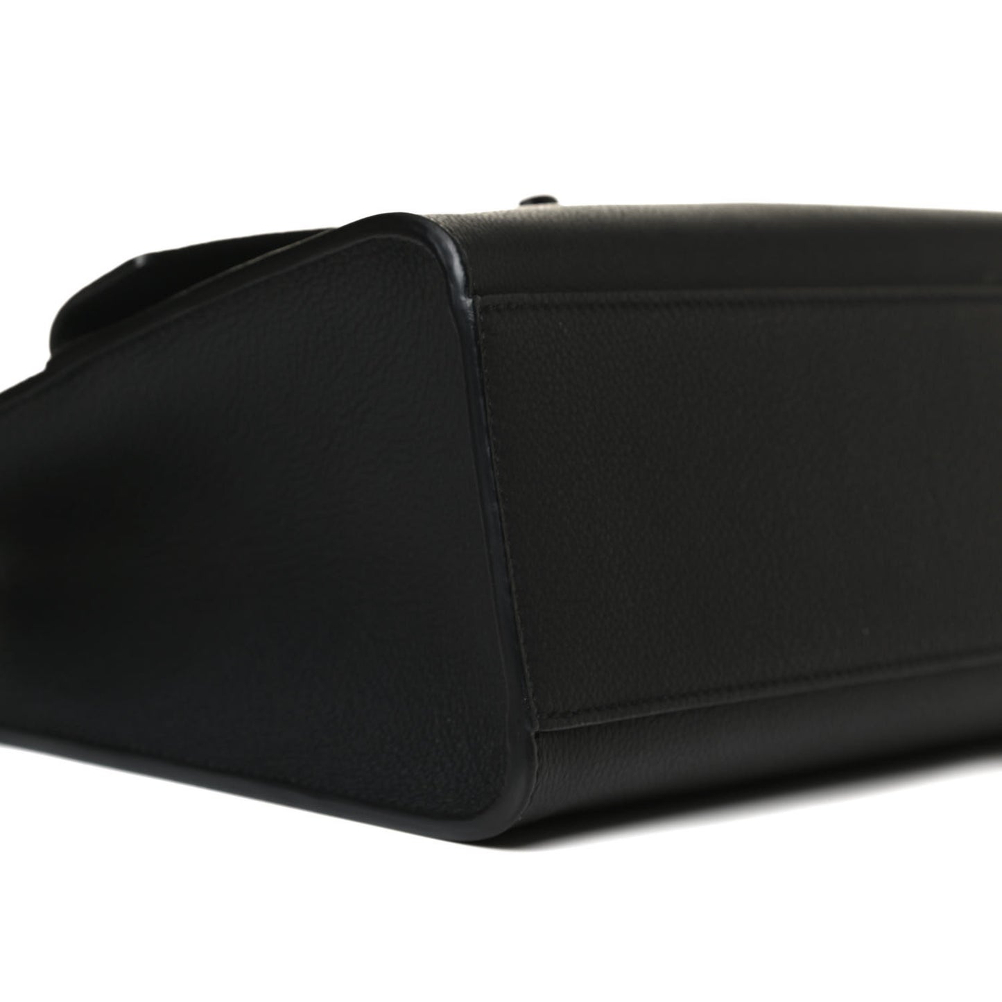 Soft Calfskin Lockme Tote PM Black