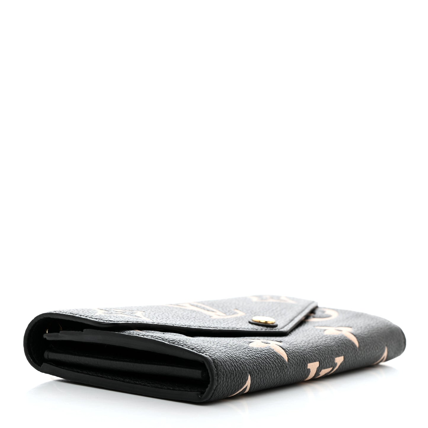 Monogram Empreinte Giant Sarah Wallet Black Beige