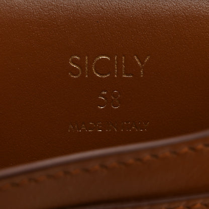 Dolce & Gabbana Calfskin Micro 58 Miss Sicily Satchel Brown 7 of 10