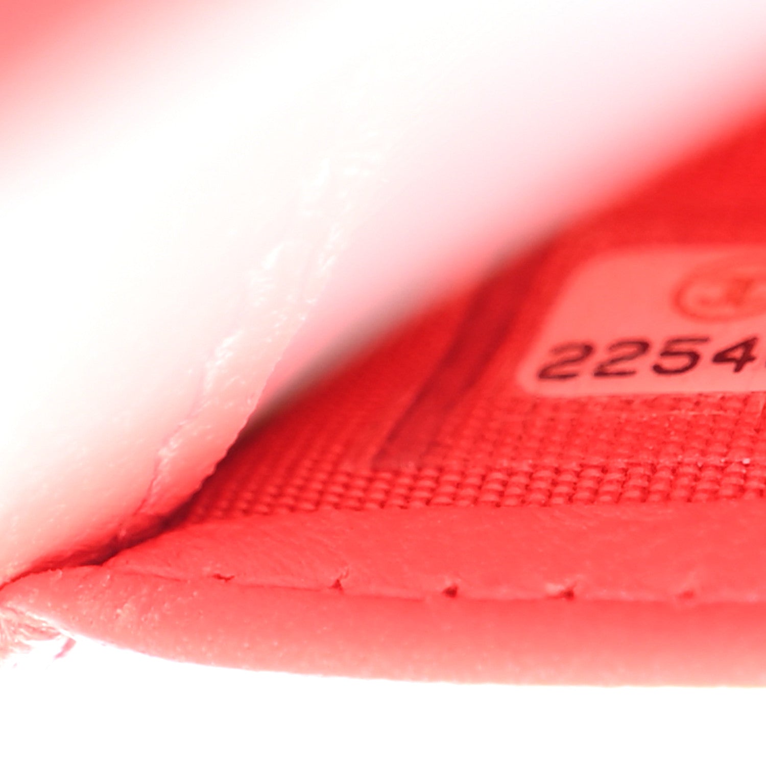 Chanel Lambskin Quilted Card Holder Wallet Red 7 of 14