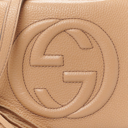 Gucci Pebbled Calfskin Small Soho Disco Bag Rose Beige 9 of 11