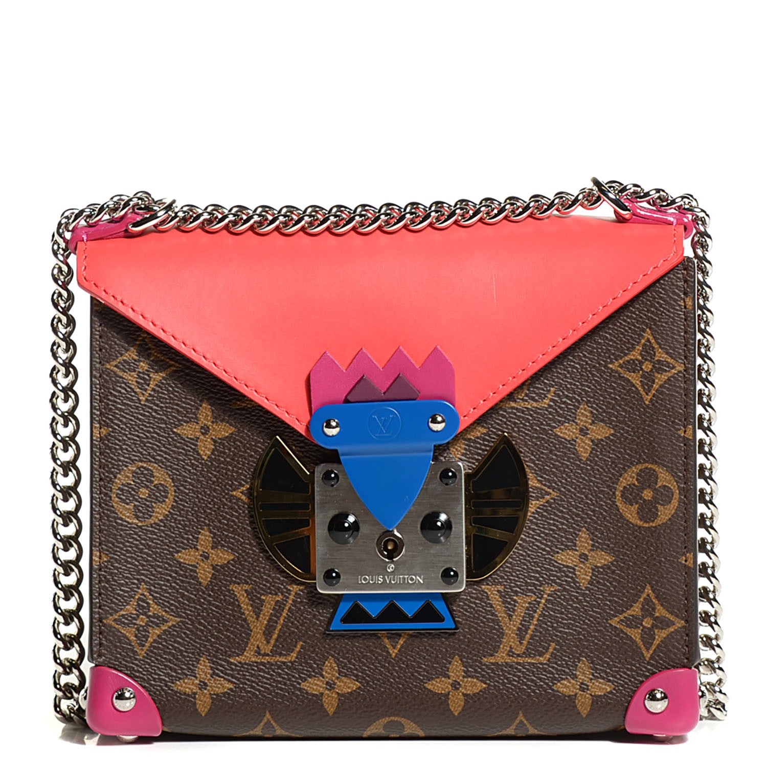 Louis Vuitton Monogram Pochette Mask PM Corail 1 of 7