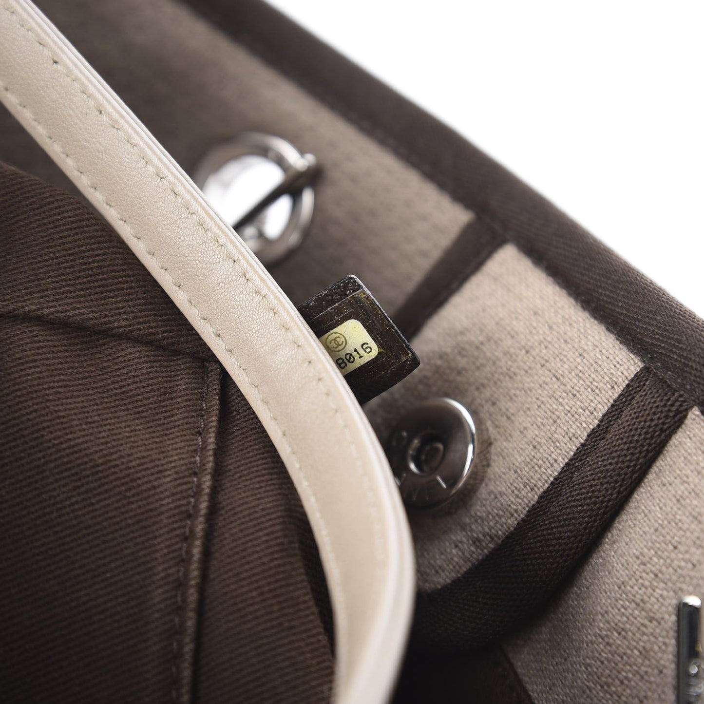 Canvas Small Deauville Tote Beige Brown