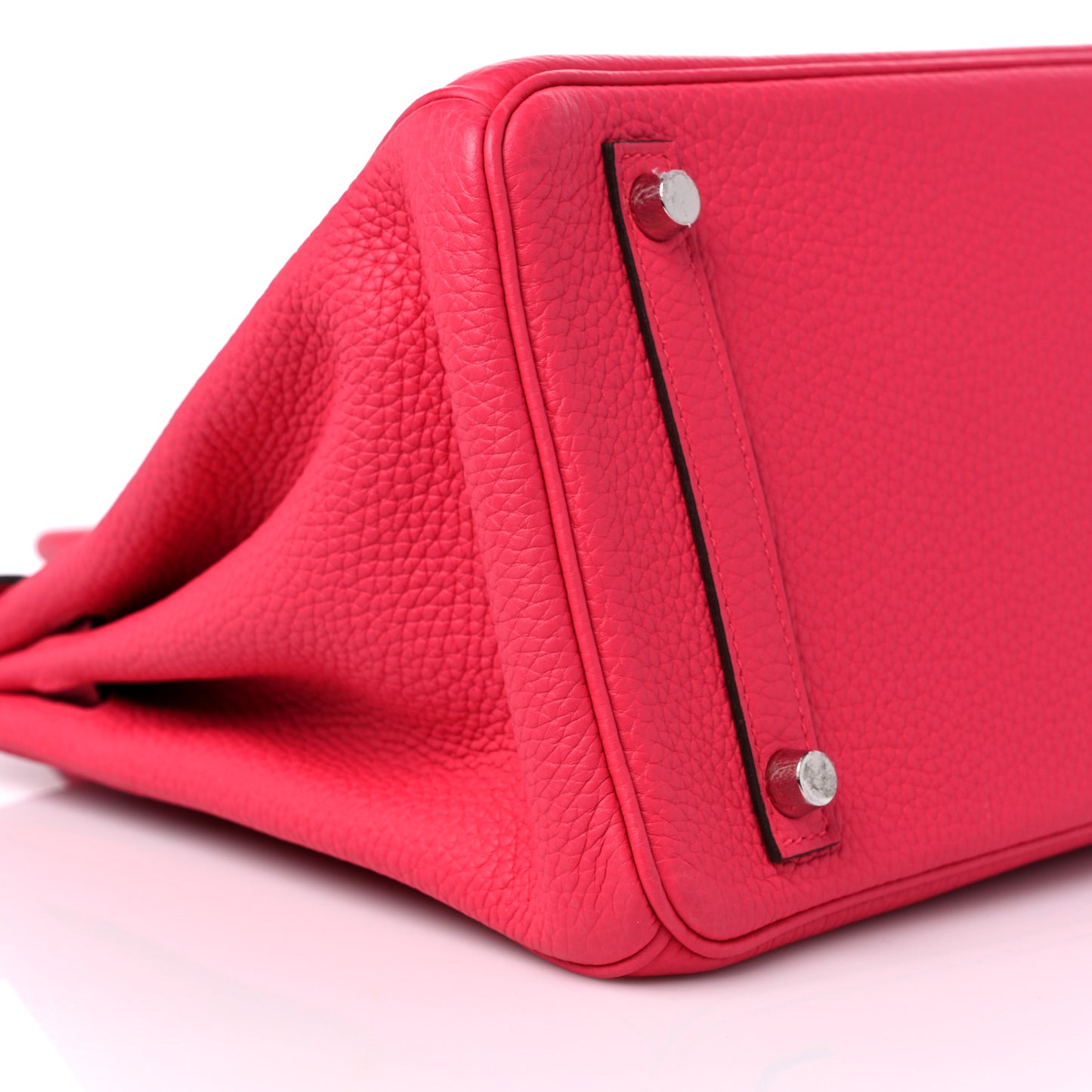 Taurillon Clemence Birkin 30 Rose Extreme