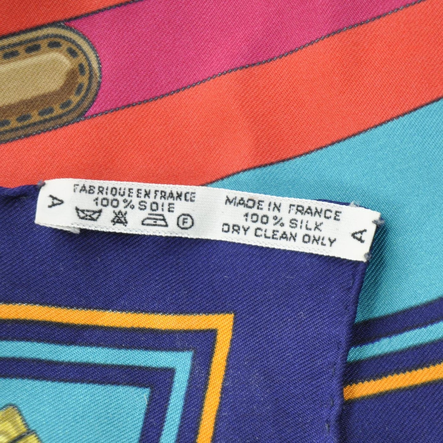 Silk Sangles Scarf 90 Bleu