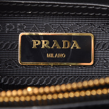 Prada Saffiano Lux Small Tote Nero Black 6 of 9