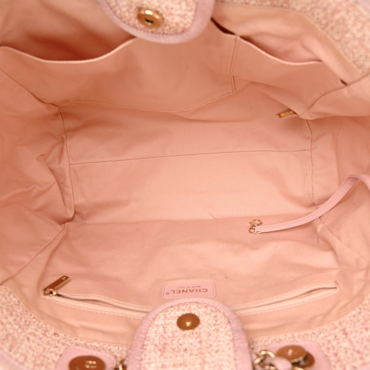 Lurex Boucle Deauville Medium Tote Pink