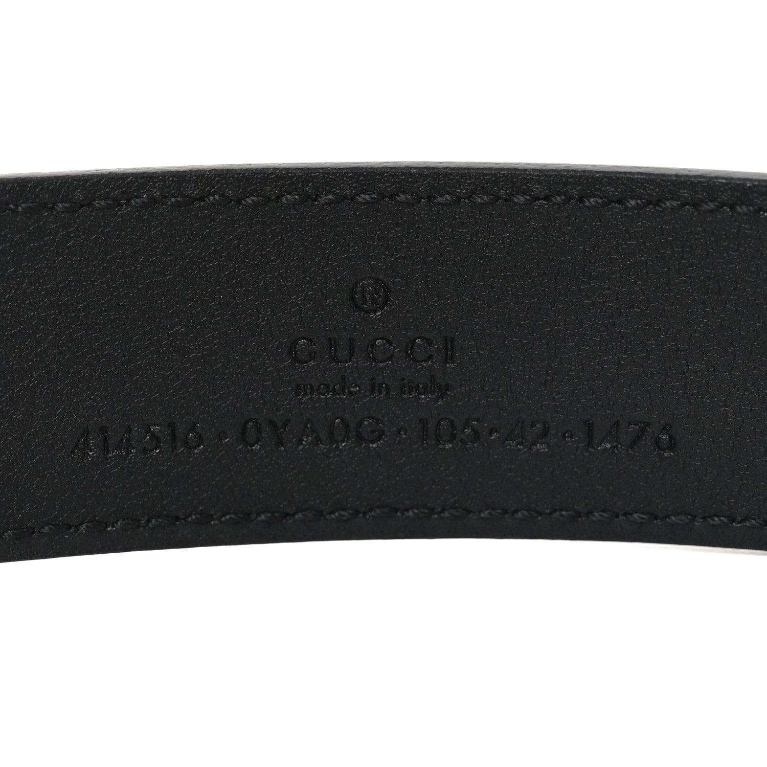 Gucci Plutone Calfskin Double G 30mm Belt 105 42 Black 3 of 5