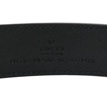 Gucci Plutone Calfskin Double G 30mm Belt 105 42 Black 3 of 5
