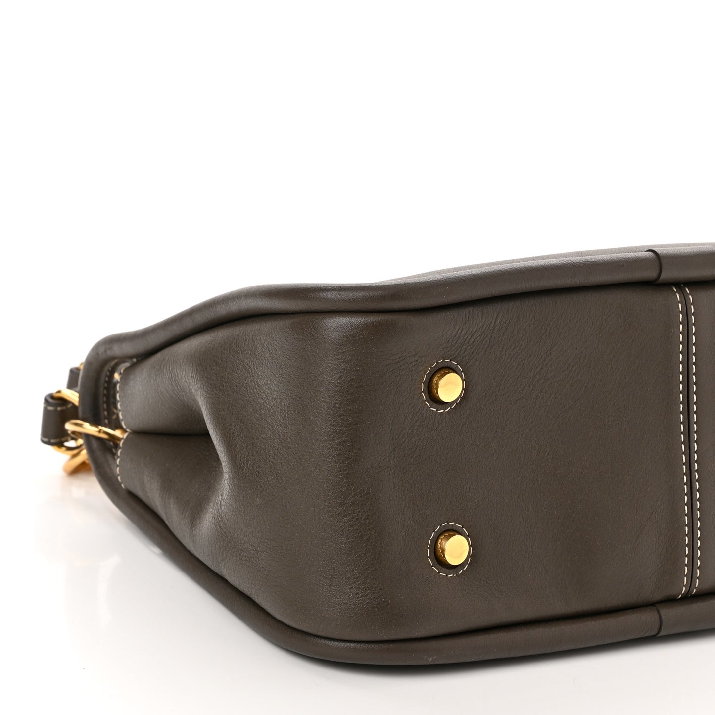 Silky Calfskin Small Leighton Dark Grey
