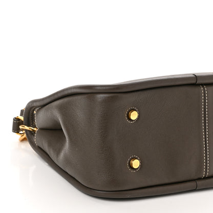 Mulberry Silky Calfskin Small Leighton Dark Grey 8 of 9