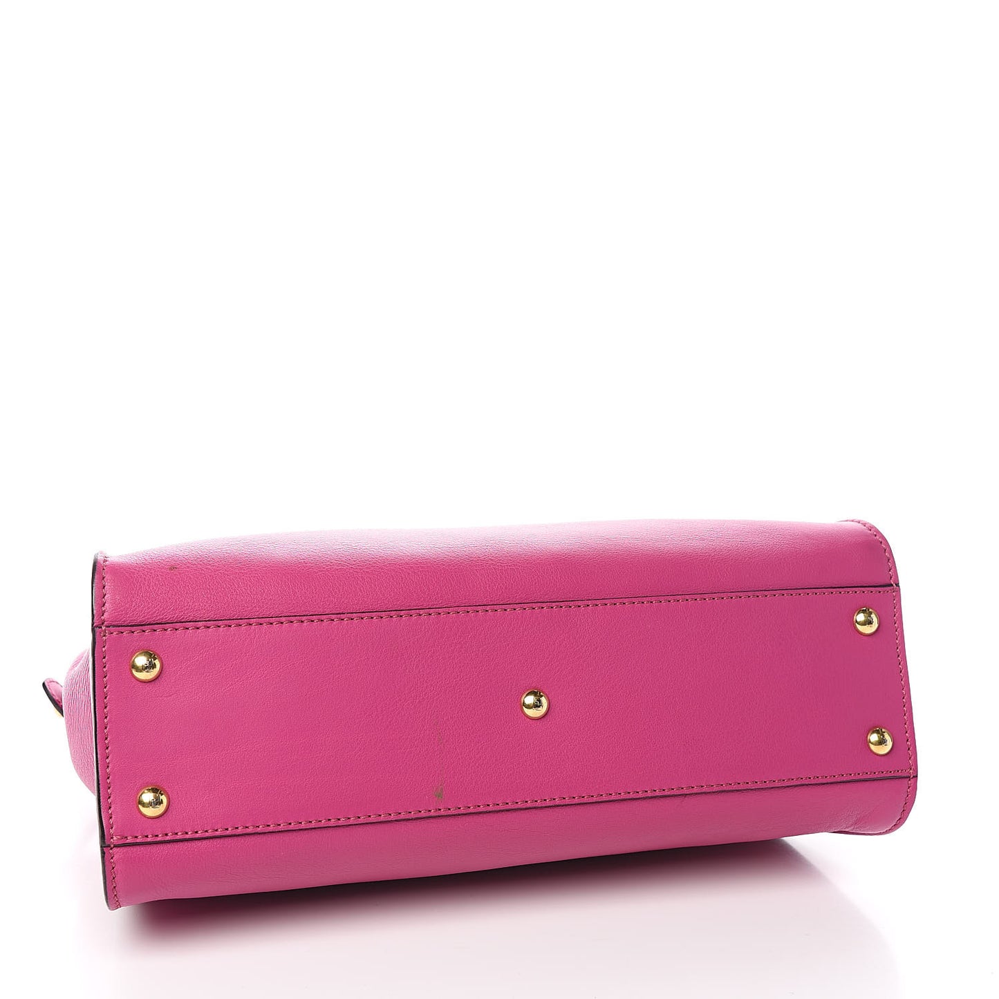 Vitello Seta Medium Peekaboo Iconic Satchel Magenta
