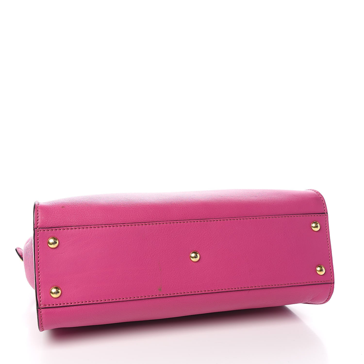 Fendi Vitello Seta Medium Peekaboo Iconic Satchel Magenta 5 of 15