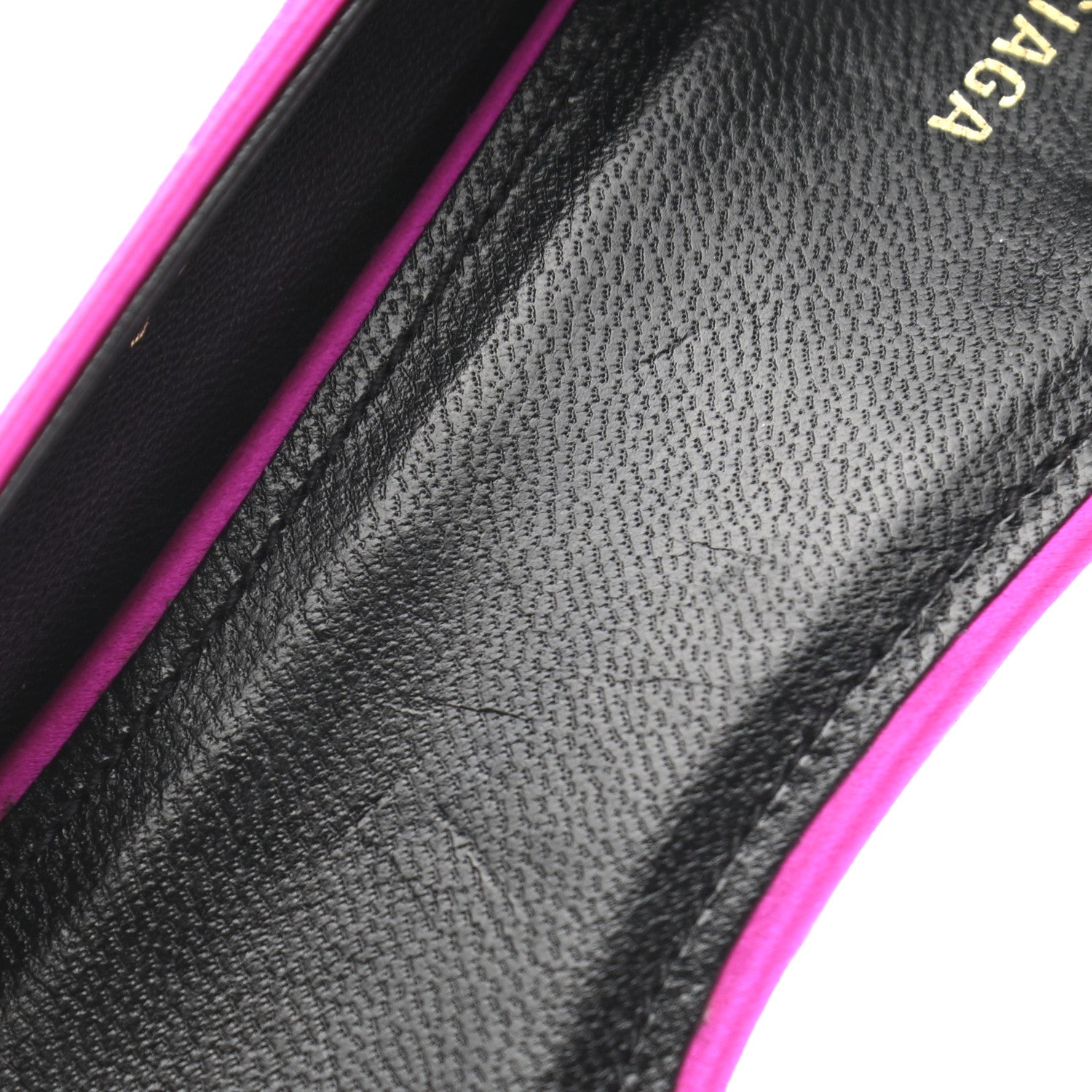 Balenciaga Satin Talon d'Orsay Pumps 39 Rose Fuchsia 11 of 11