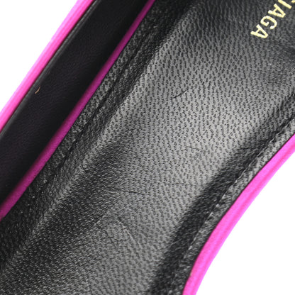 Balenciaga Satin Talon d'Orsay Pumps 39 Rose Fuchsia 11 of 11