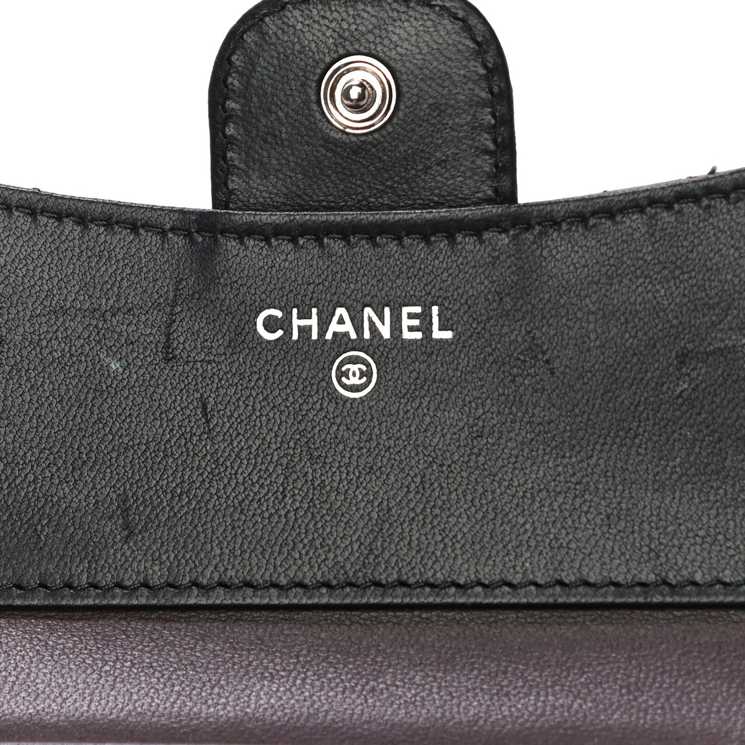 Chanel Lambskin Quilted Compact Flap Wallet Black 6 of 13