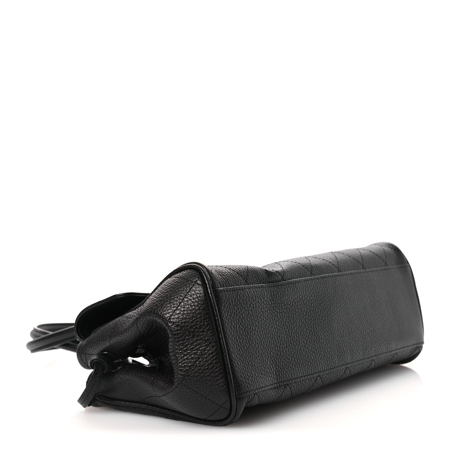 Chanel Grained Calfskin Stitched Urban Essentials Small Shopping Bag Black 4 of 10