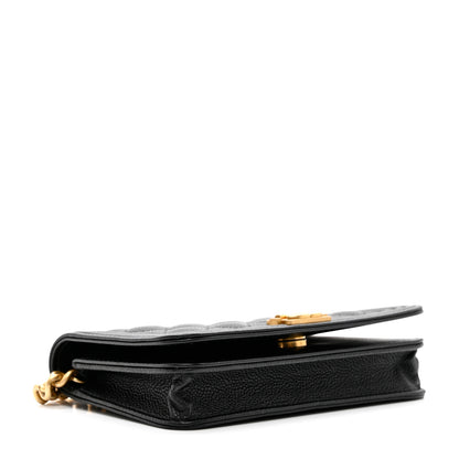 Chanel Caviar Quilted Boy Clutch With Chain Black 3 of 7