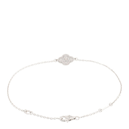 Van Cleef & Arpels 18K White Gold Diamond Sweet Alhambra Bracelet 2 of 4
