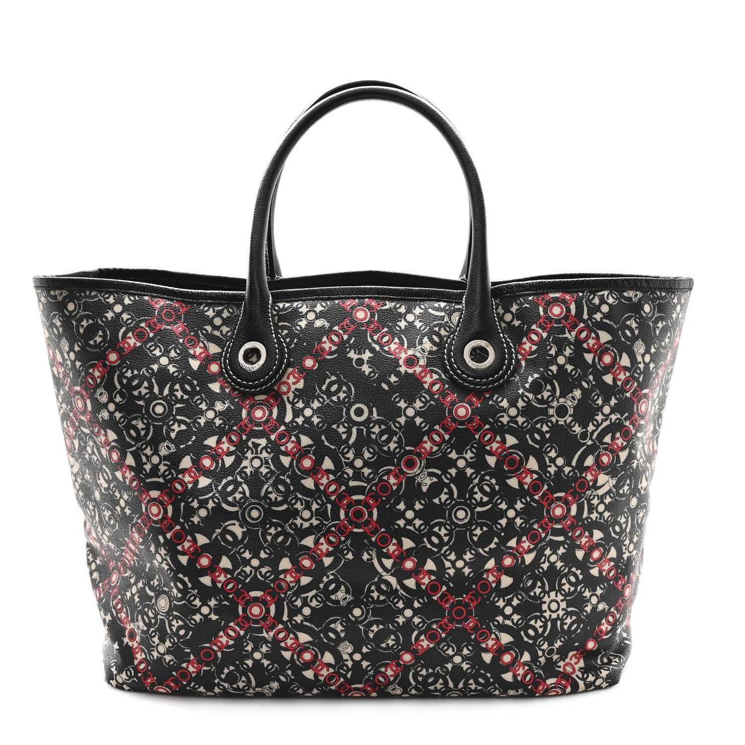 Chanel Coated Canvas Coco Small Tote Black 1 of 12