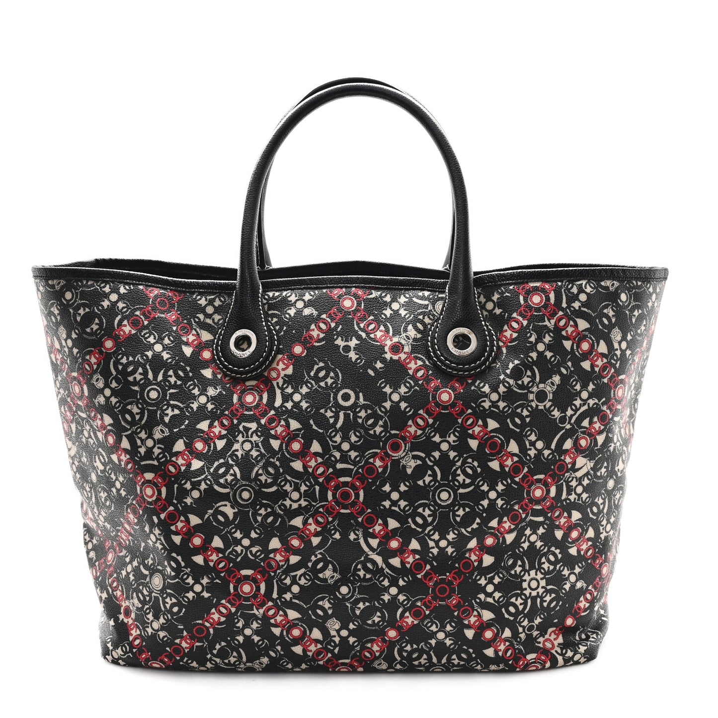 Coated Canvas Coco Small Tote Black