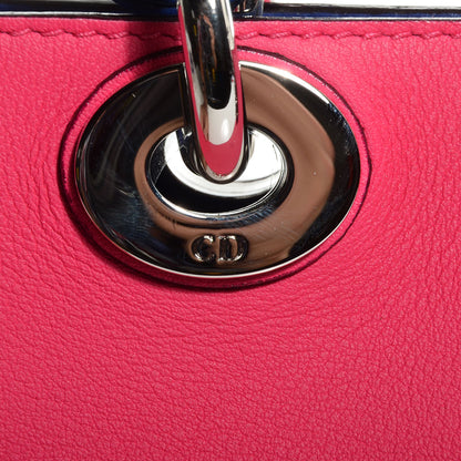Christian Dior Calfskin Python Small Diorissimo Bag Fuchsia 9 of 9