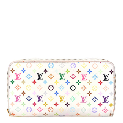 Louis Vuitton Monogram Multicolor Zippy Wallet White Orange 1 of 7