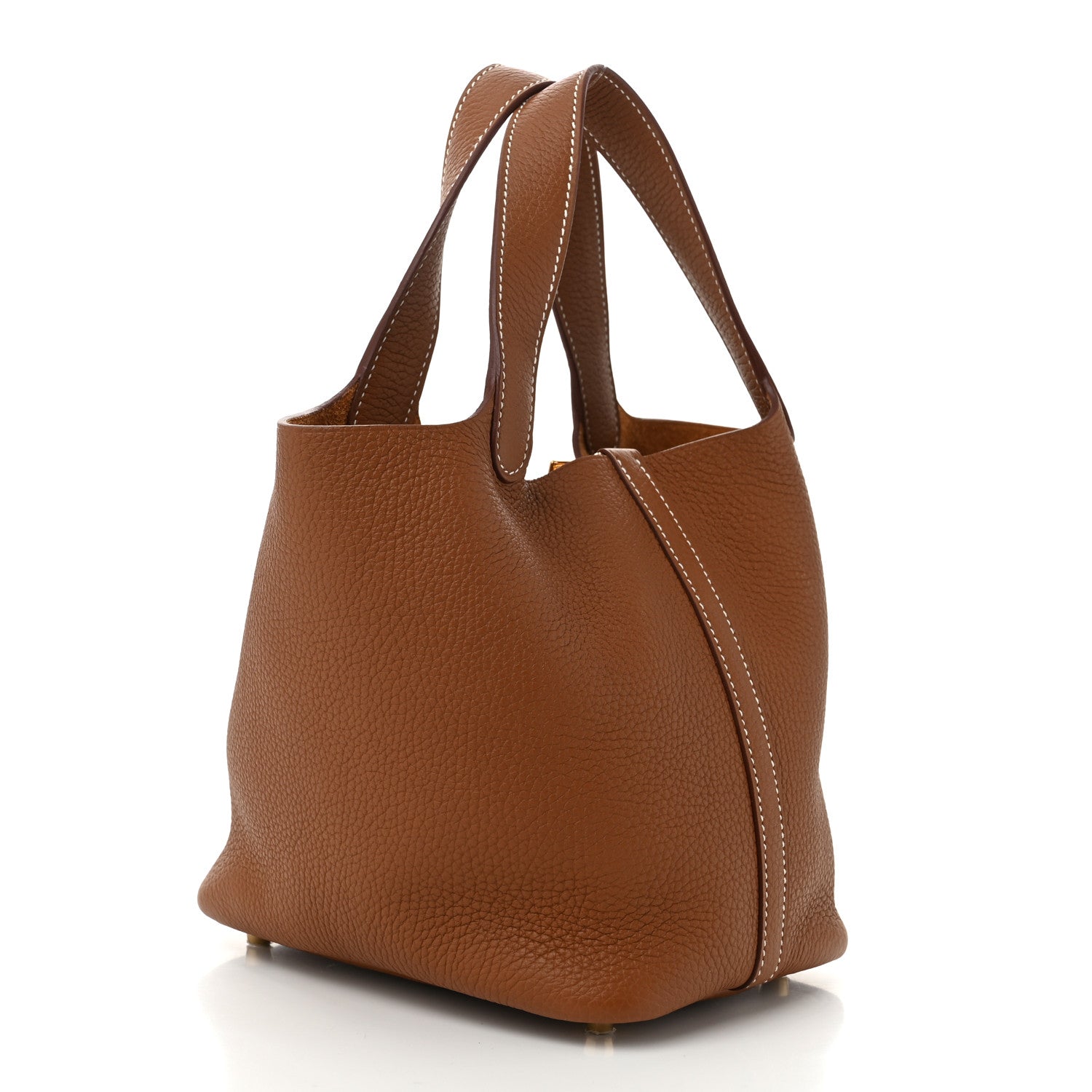 Hermes Taurillon Clemence Picotin Lock 18 PM Gold 3 of 11