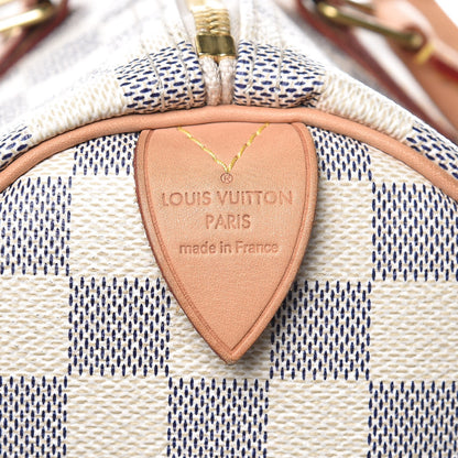 Louis Vuitton Damier Azur Speedy 30 8 of 14