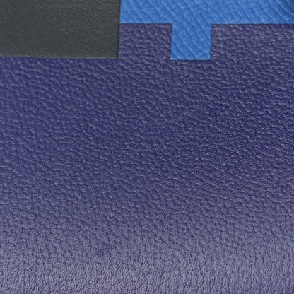 Hermes Allegretto Epsom Sombrero II Verrou 21 Bleu Encre Bleu Obscur Bleu Zellige Jaune Ambre 11 of 12